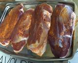 Une image de l'étape 5 de Filets de canard marinés citron vert poivron et oignon rouge caramélisé.