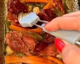 Sörben párolt, sült füstölt csülök répával, medvehagymás batátapürével recept fázis 4 fotója