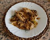 Foto del paso 6 de la receta: Filetes de pollo con puerro y champiñón