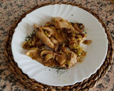 Foto del paso 6 de la receta: Filetes de pollo con puerro y champiñón