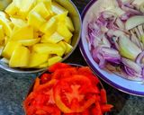 A picture of step 2 of Simple aloo tahiri.