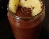 Φωτογραφία βήματος 3 της συνταγής Smoothie σοκολάτα - φράουλα - ανανά ♠️💜