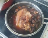 Hình bước làm 5 của món Bắp giò hầm nấm