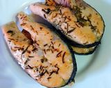 Foto del paso 5 de la receta Cazuela de salmón con patatas, langostinos y gambones