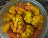 A picture of step 4 of Gobi shalgam gajar achar.