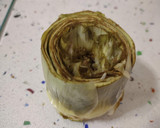 Foto del paso 8 de la receta: Alcachofas rellenas de jamón con salteado de frutas, verduras y frutos secos