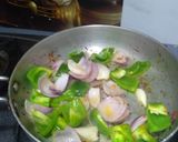 A picture of step 5 of Kadai Paneer.