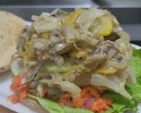 Foto del paso 7 de la receta: Sándwich con muchos vegetales y pollo🥙🥯🧅🍆🍗🥪