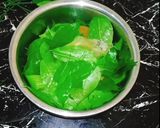 รูปขั้นตอนการทำที่ 2 ของ ใบเหลียงผัดไข่