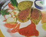 A picture of step 5 of Sprouted moong and Cheese Cutlets.