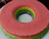 Foto langkah ke 11 dari resep Bolu Kukus Pelangi 2 Telur.