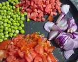 A picture of step 1 of Daliya Upma (millet).