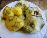 Foto del paso 7 de la receta: Salsa verde "A mi bola" con merluza cocida