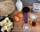 A picture of step 1 of Banana oatmeal muffins.