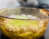 Hình bước làm 3 của món Canh Dưa Hấu Non Nấu Giò Sống