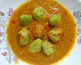 A picture of step 4 of Stuffed Pointed guard Gravy (Parwal curry).