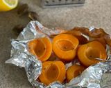 A picture of step 1 of 🍑 Baked apricots, ricotta, pistacio, honey.