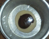 A picture of step 6 of Eggless Marble Cake.