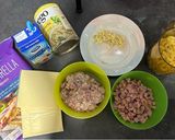 Gambar langkah 1 resipi Baked macaroni (versi air fryer).