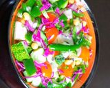A picture of step 1 of Veggies, Boiled Chole, Healthy Salad.