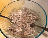 A picture of step 1 of Instant Pot Chicken Taco Bake.