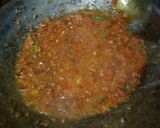 A picture of step 4 of Mushroom Matar curry.