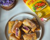 Foto langkah ke 4 dari resep Lumpia Ubi Ungu Keju Choco.