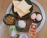 Hình bước làm 1 của món Bánh mỳ trứng sữa
