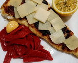Foto del paso 3 de la receta: Filete de merluza con pimientos del piquillo y grana padano