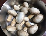 A picture of step 1 of Matar Mushroom.