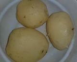 A picture of step 1 of Aloo chaat.