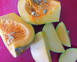 Foto del paso 1 de la receta: Tarta de calabaza cremosa con cerezas escarchadas y Pumpkin pie