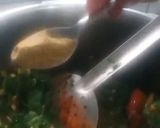 A picture of step 6 of Dal Palak.