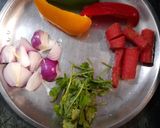A picture of step 1 of Vegetable Chila.