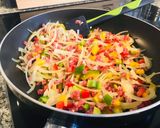 Tejes, szines omlett recept fázis 2 fotója