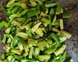 A picture of step 1 of Dhondakai koora.
