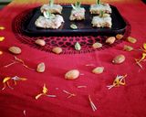 A picture of step 7 of Rava coconut burfi cardamom flavour.