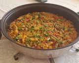 Foto del paso 6 de la receta Paella de solomillo y judías verdes