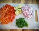 A picture of step 1 of Kachumbari.