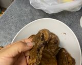 Foto del paso 3 de la receta: Mini panqueques de avena y cacao❤️