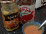 Ensalada templada de lentejas y salsa Korma