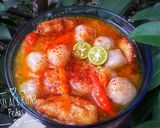 Foto langkah ke 5 dari resep Baso Aci Kuah Pedas.