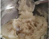 A picture of step 6 of Pani puri ice cream with potato mousse.