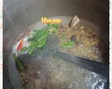 A picture of step 7 of Moti Pulao.
