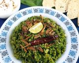 A picture of step 6 of Lasuni Palak Khichadi.