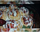 صورة لخطوة 6 من وصفة 🍓strawberry rolls🍓🍓لفائف الفروله 🍓