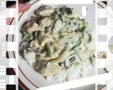 A picture of step 4 of Chicken Garlic Alfredo Zoodles.