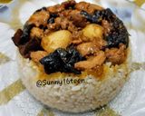 Gambar langkah 6 resipi Nasi Tim Ayam Telur Puyuh.