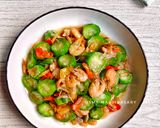 Foto langkah ke 6 dari resep Tumis Gambas Udang.