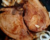 A picture of step 4 of My Marinated Pork chops so yummy ☺️.